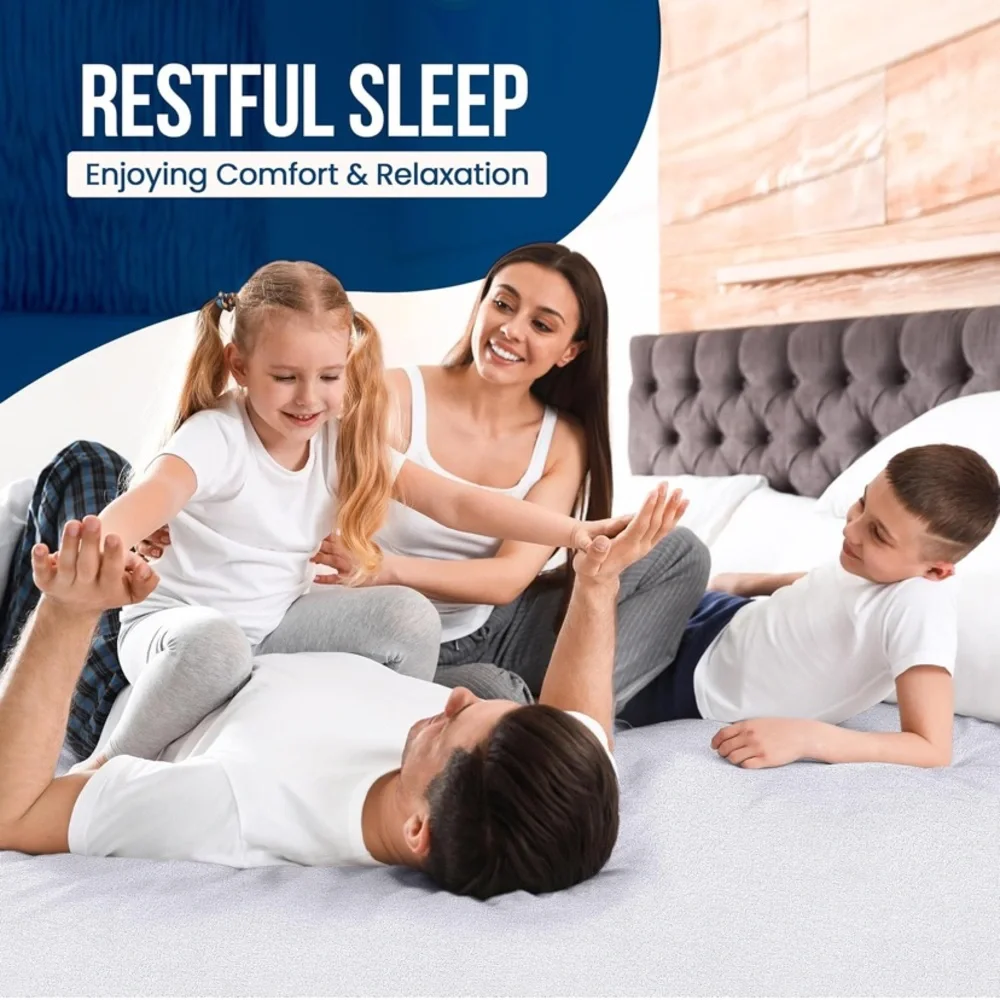 Queen Size White Mattress Cover - Breathable Protective Mattress Protector